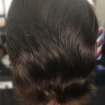 Long mens hair style back - Hope Island barber